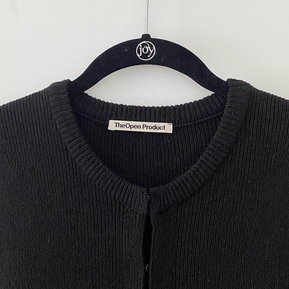 TheOpen Product Knit Shoulder Cut Out Cardigan Size 1 - Picture 10 of 11